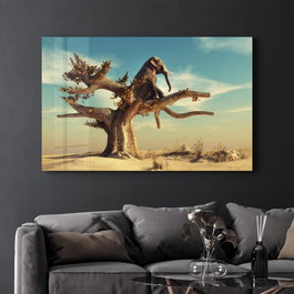 Wallity CAM-5020 Pintura Decorativa de Vidrio Templado Multicolor 46 x 72 cm